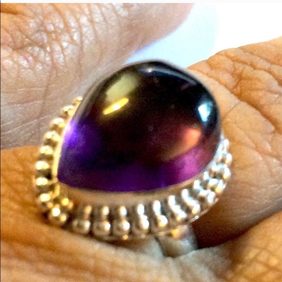 AMETHYST STATEMENT RING - Picture 3 of 5